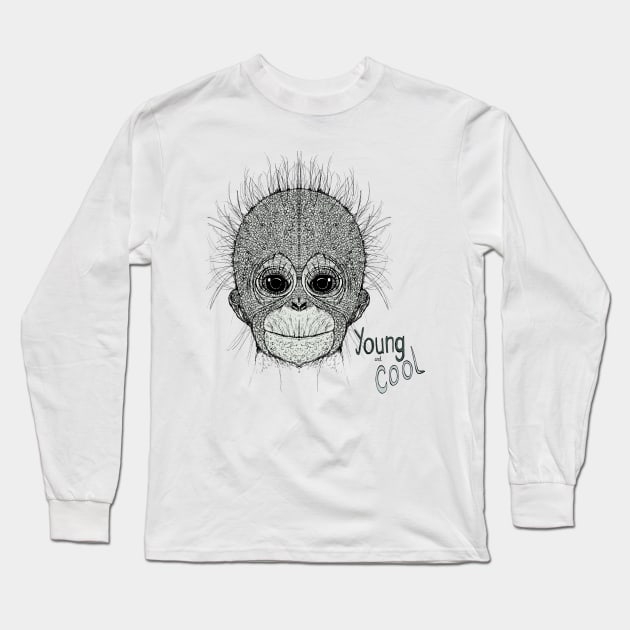 Monkey 2 Long Sleeve T-Shirt by msmart